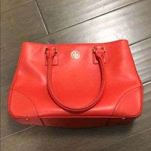 Tory Burch Small Saffiano Leather Tote